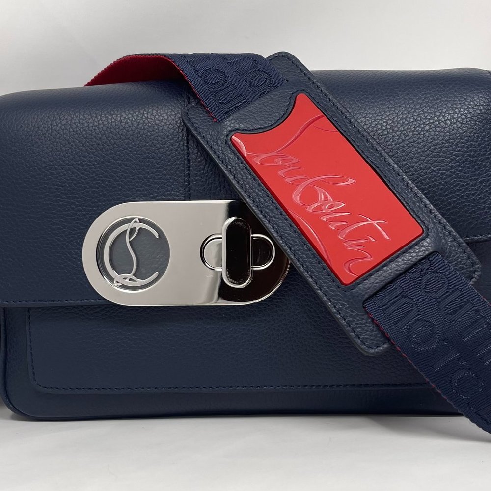 CHRISTIAN LOUBOUTIN Men's Santiago Leather Crossbody Bag